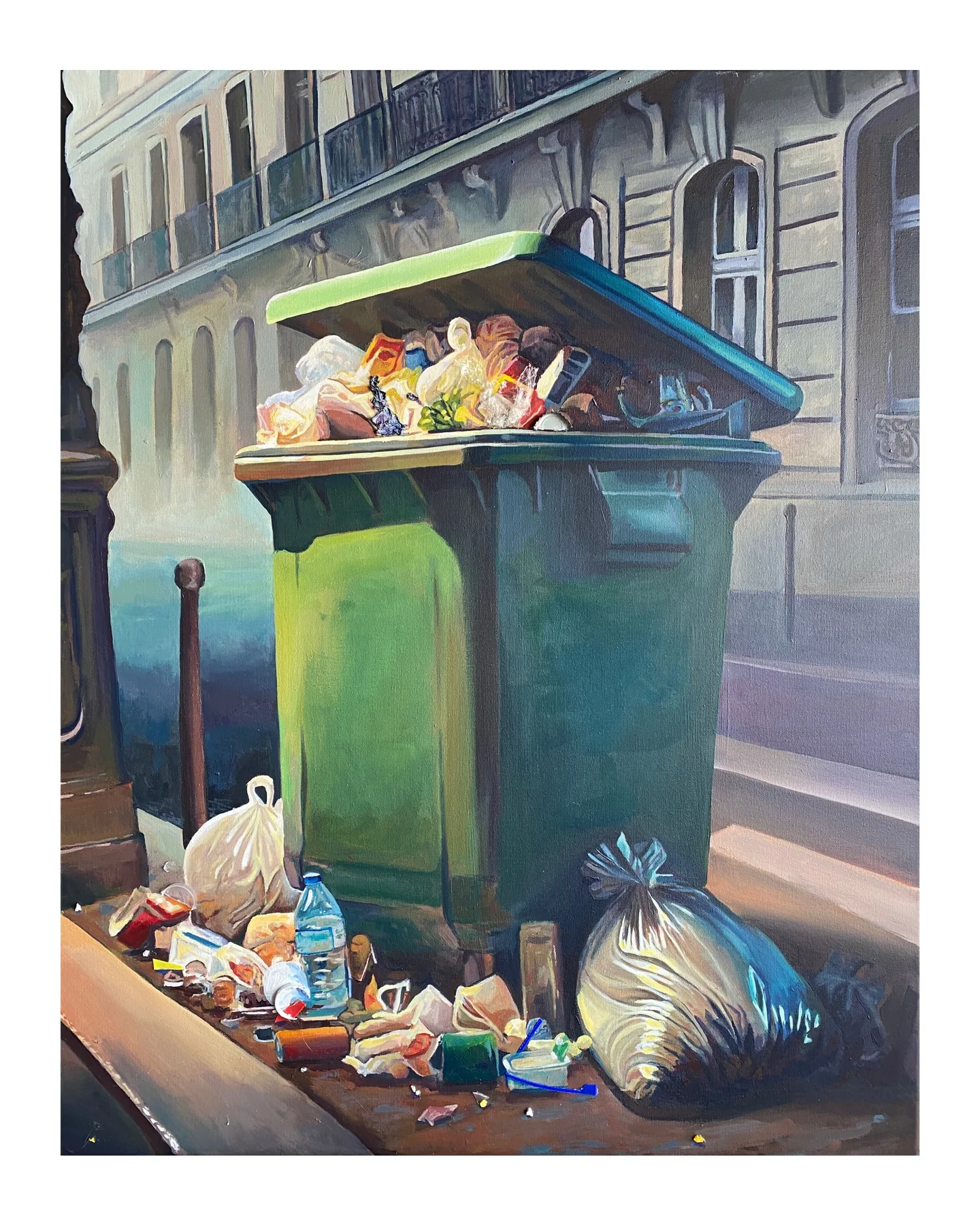 Peinture d’un conteneur par Robin Gaudillat